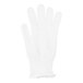 A white San Jamar D-Shield cut-resistant glove.
