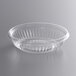 A Dart clear plastic bowl with a curved edge.