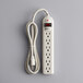 A white Voltec power strip with a red switch and cord.