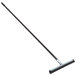 A black and silver Rubbermaid Lobby Pro wet/dry squeegee with a handle.