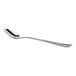 An Acopa Lydia stainless steel iced tea spoon with a silver handle.