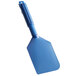 A blue plastic paddle with a blue handle.