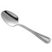 Acopa Lydia 4 1/4" 18/8 Stainless Steel Extra Heavy Weight Demitasse Spoon - 12/Case Main Thumbnail 3