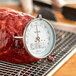 A Taylor 5939N probe meat thermometer in a meatball.
