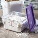 Carlisle 2 Qt. Allergen-Free Clear Square Polycarbonate Food Storage Container Main Thumbnail 1