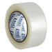Lavex Industrial 2" x 110 Yards Solvent Acrylic Clear Carton Sealing / Packaging Tape - 36/Case Main Thumbnail 3