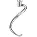 The curved stainless steel hook for a Waring Luna countertop mixer.