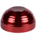A red shiny Vollrath beehive serving bowl.