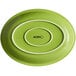 An Acopa green bamboo oval stoneware platter.