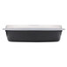 Pactiv Newspring OC32B 32 oz. Black 9 1/8" x 6 3/4" x 2" VERSAtainer Oval Microwavable Container With Lid - 150/Case Main Thumbnail 5