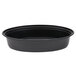 Pactiv Newspring OC32B 32 oz. Black 9 1/8" x 6 3/4" x 2" VERSAtainer Oval Microwavable Container With Lid - 150/Case Main Thumbnail 7