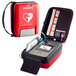 A red Philips small soft case for HeartStart FR3 AEDs with a heart logo.