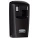A black plastic dispenser with a white label for the Rubbermaid Microburst 3000 Air Freshener System.