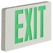 Lavex Industrial Slim Green LED Exit Sign with Battery Backup - 1.1W Unit Main Thumbnail 3