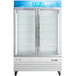 Avantco GD-ICE-49F 53" White Indoor Glass Door Ice Merchandiser Main Thumbnail 5