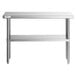 Regency 18" x 48" 16-Gauge 304 Stainless Steel Commercial Work Table with Undershelf Main Thumbnail 4