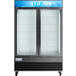 Avantco GD-ICE-49F 53" Black Indoor Glass Door Ice Merchandiser Main Thumbnail 4