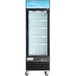 Avantco GDC-12F-HC 27 1/8" Black Swing Glass Door Merchandiser Freezer with LED Lighting Main Thumbnail 5