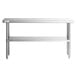 Regency 18" x 60" 16-Gauge 304 Stainless Steel Commercial Work Table with Undershelf Main Thumbnail 4