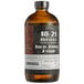 A brown 18.21 Bitters Lemon Basil Concentrated Syrup bottle.
