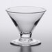 An Arcoroc Kyoto clear glass footed martini glass on a white background.