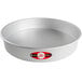 A round silver pan with a red and white label that says "Fat Daddio's ProSeries"