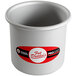 A white plastic container with the words Fat Daddio's PRD-44 ProSeries Mini Straight Sided Cake Pan in red and white.