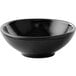 A black Pluto mini bowl with a white background.