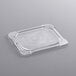 A clear plastic lid on a Vigor 1/6 size food pan.
