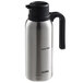 A Thermos FN365 stainless steel vacuum insulated carafe with black accents.