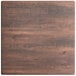 Lancaster Table & Seating Excalibur 27 1/2" x 27 1/2" Square Table Top with Textured Walnut Finish Main Thumbnail 3