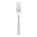 A Fortessa Ringo stainless steel salad/dessert fork with a silver handle.