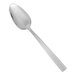 A Fortessa Catana stainless steel coffee spoon with a silver handle.