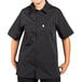 Uncommon Threads 0920 Black Customizable Classic Short Sleeve Cook Shirt Main Thumbnail 1