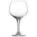 A clear Schott Zwiesel Mondial wine glass with a stem.