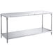 Regency 24" x 72" 14-Gauge 304 Stainless Steel Poly Top Table with 3/4" Thick Poly Top and Undershelf Main Thumbnail 3