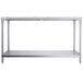 Regency 30" x 60" 14-Gauge 304 Stainless Steel Poly Top Table with 3/4" Thick Poly Top and Undershelf Main Thumbnail 4