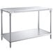 Regency 24" x 48" 14-Gauge 304 Stainless Steel Poly Top Table with 3/4" Thick Poly Top and Undershelf Main Thumbnail 3