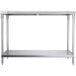Regency 24" x 48" 14-Gauge 304 Stainless Steel Poly Top Table with 3/4" Thick Poly Top and Undershelf Main Thumbnail 4