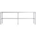 Regency 24" x 96" 14-Gauge 304 Stainless Steel Poly Top Table with 3/4" Thick Poly Top and Open Base Main Thumbnail 4