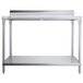 Regency 30" x 48" 14-Gauge 304 Stainless Steel Poly Top Table with 3/4" Thick Poly Top, Undershelf, and 6" Backsplash Main Thumbnail 5