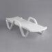 Lancaster Table & Seating White Stacking Adjustable Resin Chaise Main Thumbnail 5