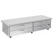 A Beverage-Air stainless steel chef base with four drawers.