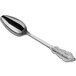 Visions 6 3/4" Royal Heavy Weight Silver Plastic Spoon - 600/Case Main Thumbnail 3