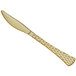 Visions 7 3/4" Brixton Heavy Weight Gold Plastic Knife - 400/Case Main Thumbnail 3