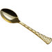 Visions 6 3/4" Brixton Heavy Weight Gold Plastic Spoon - 400/Case Main Thumbnail 3