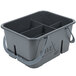 Lavex Janitorial Plastic Cleaning Caddy, 4-Compartment Gray, 11.5L x 9W Main Thumbnail 3