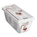 A white container of Les Vergers Boiron Morello Cherry Fruit Puree with red and white labels.