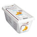 A white container of Les Vergers Boiron Banana 100% Fruit Puree with a label.