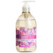 A bottle of Seventh Generation Lavender Flower & Mint hand soap with pink flowers on the label.
